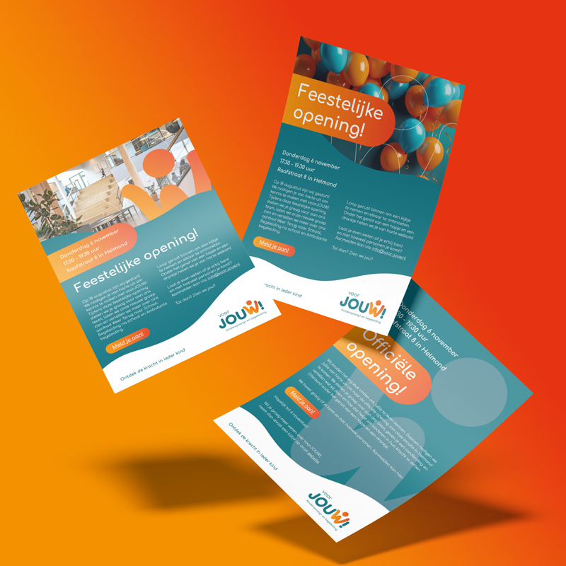 uitnodigingen flyers voorJOUW!